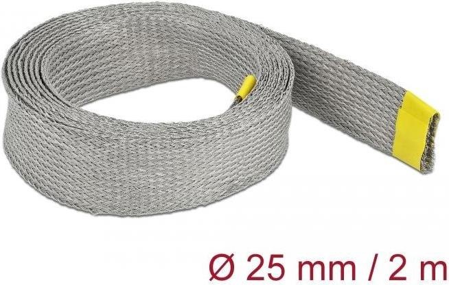 Produktbild Delock Kabelschlauch zur EMV Abschirmung 2 m x 25 mm Grau (Kabelschlauch, 200 cm)