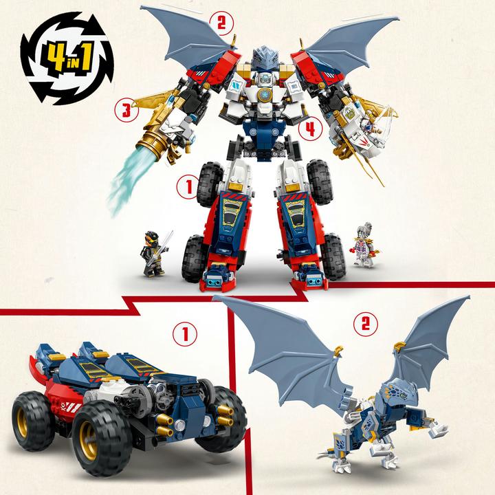 Actual product image LEGO Zanes Ultra-Kombi-Mech (71834, LEGO Ninjago)
