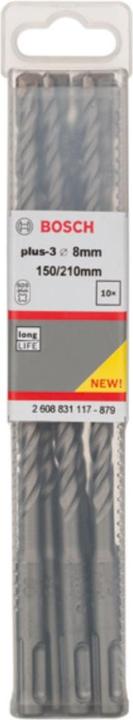 Actual product image Bosch Hausgeräte Hammerbohrer plus-3 8x150x210mm 10 Stk. (8 millimetres)