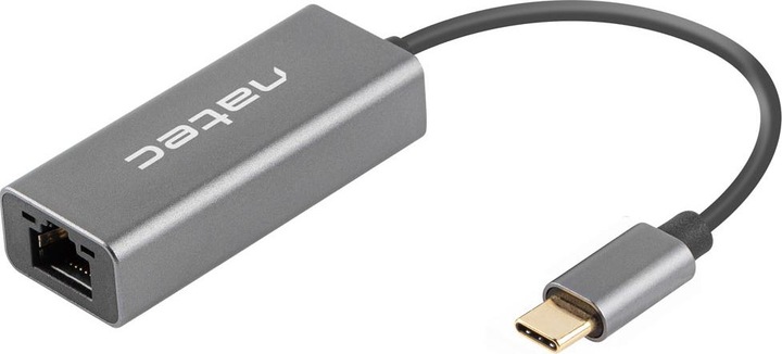 Produktbild Genesis NETWORK CARD NATEC CRICKET USB-C 3.1 1X RJ45 1GB ON CABLE (USB-C, 1 Ports)