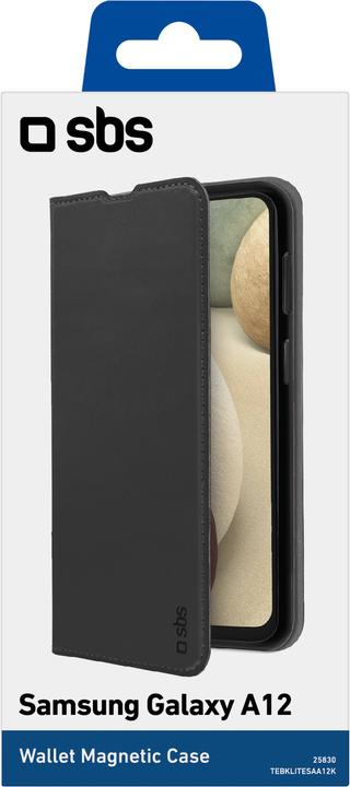 Produktbild SBS Book Wallet Lite Samsung Galaxy A12, schwarz (Samsung Galaxy A12)