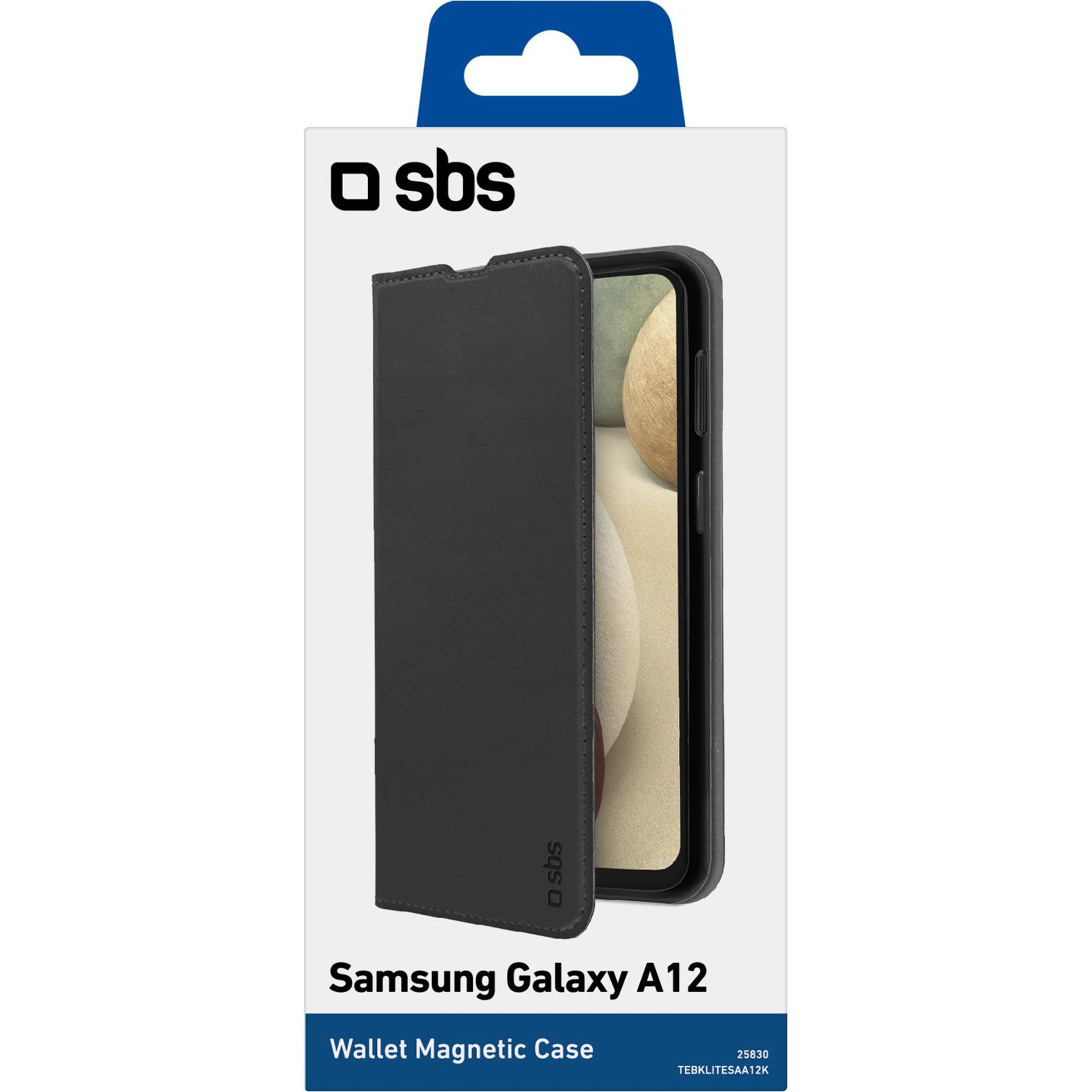 Thumbnail - SBS Book Wallet Lite Samsung Galaxy A12, schwarz (Samsung Galaxy A12), Smartphone Hülle, Schwarz