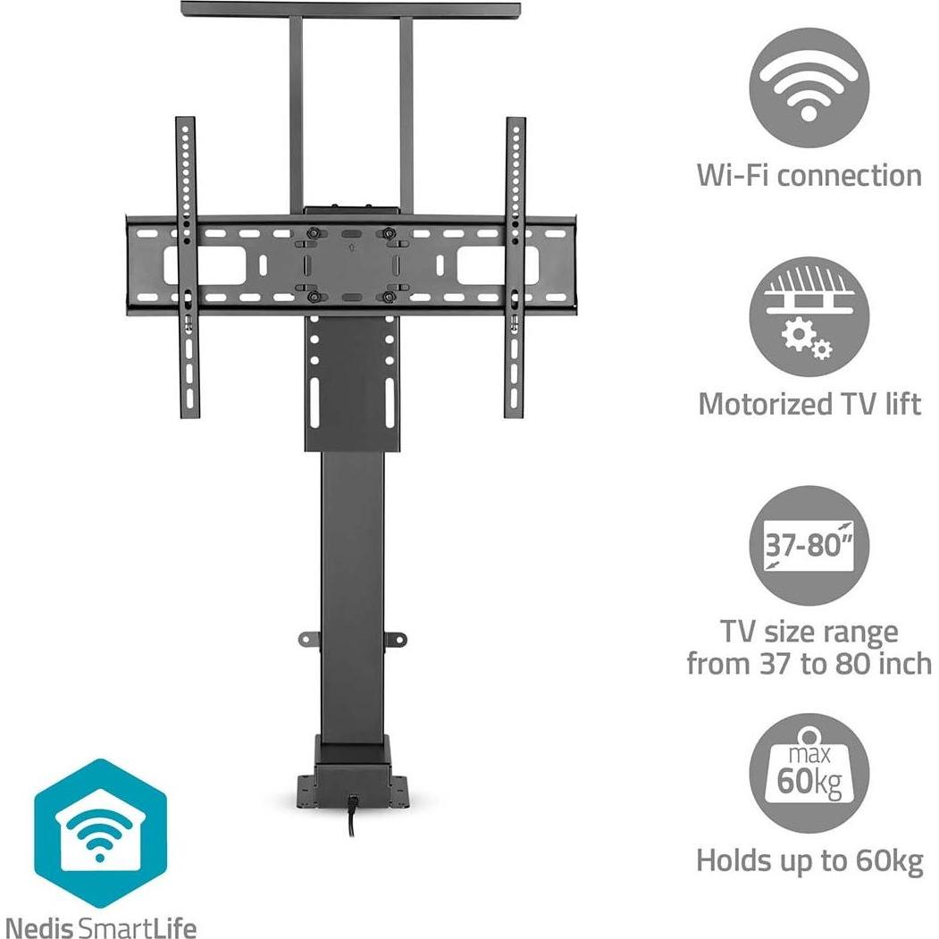 Thumbnail - Nedis Motorisierte TV-Ständer - 37-80" - maximal unterstützes Bildschirmgewicht: 60 kg - Built-in Sc (80", 60 kg), TV St...