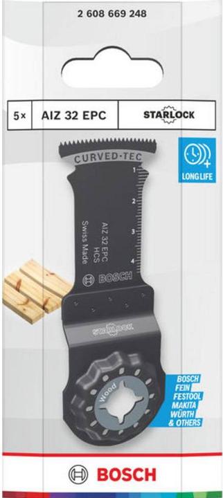 Immagine prodotto Bosch Professional Zubehör AIZ 32 EPC Tauchsägeblatt für Multifunktionswerkzeuge, 5-tlg.