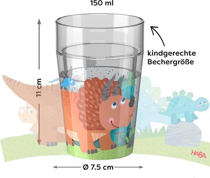 Actual product image Haba Glitzerbecher Dino