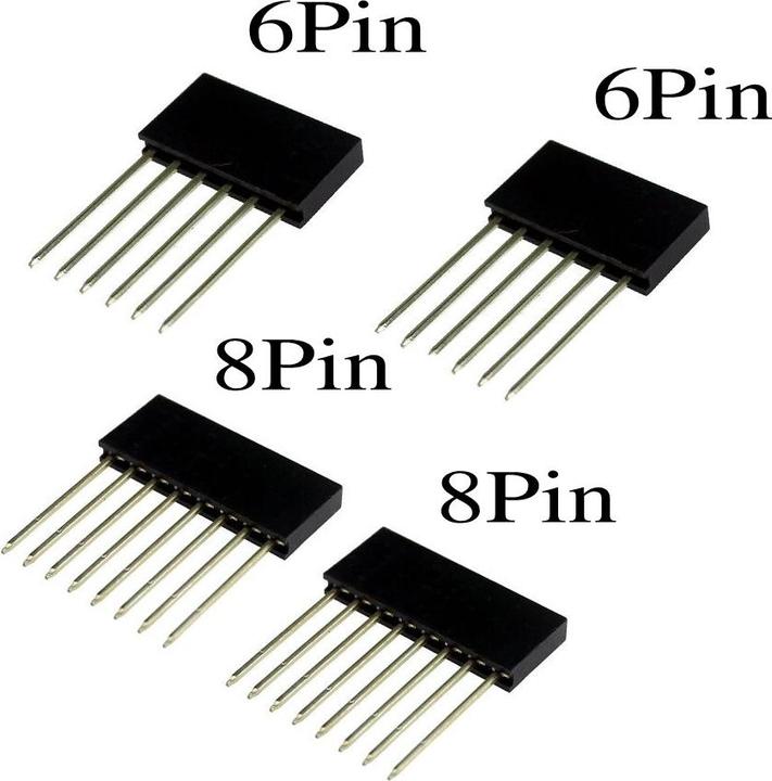 Produktbild Play-Zone 2 Paar 8Pin und 6Pin Arduino Stackable Header