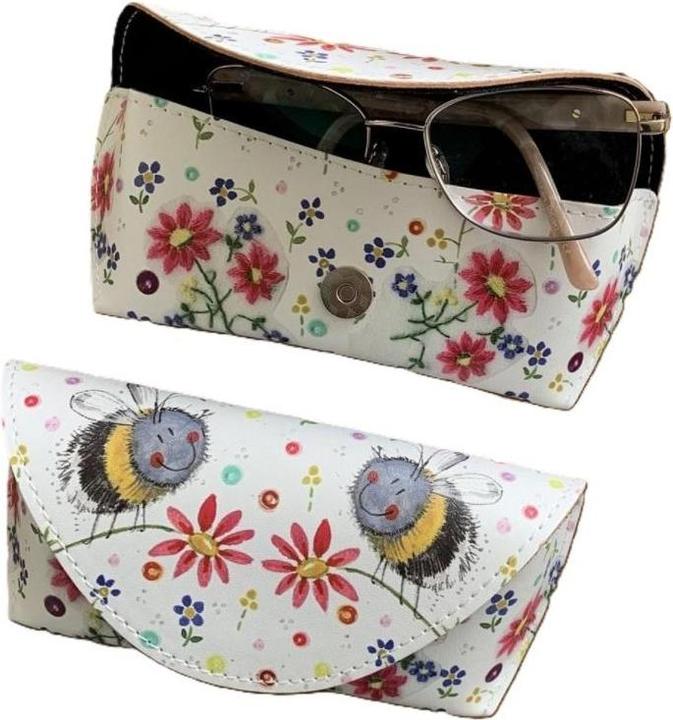 Actual product image Brillenetui GL01 Bienen und Blumen