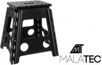 Produktbild Malatec Klapphocker schwarz und weiss 39cm