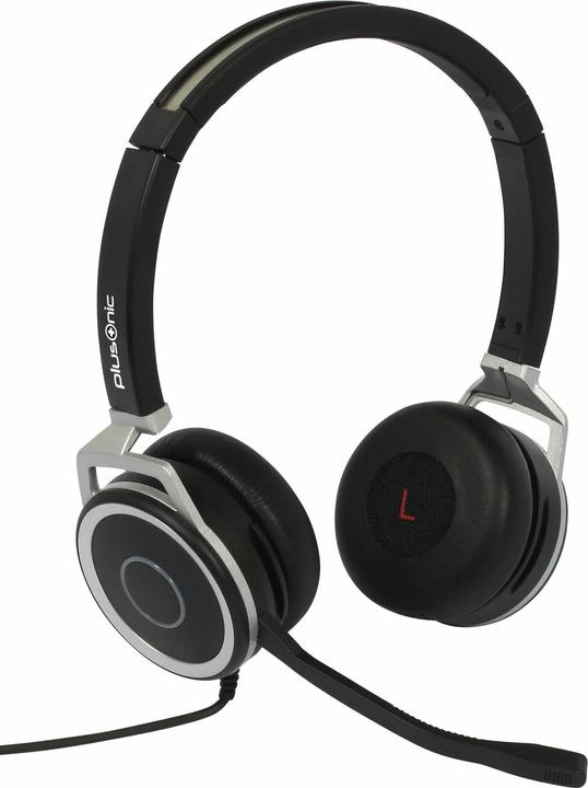 Image du produit Plusonic Casque professionnel, 15.2P, binaural, USB & jack 3,5mm (Filaire, USB-A, Les équipes Microsoft)