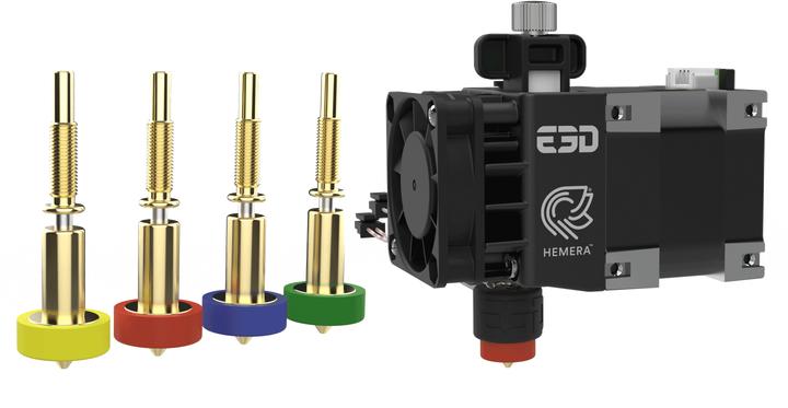 Actual product image E3D Online E3D Revo Hemera 1.75MM 12V incl. nozzle set (Hotend)