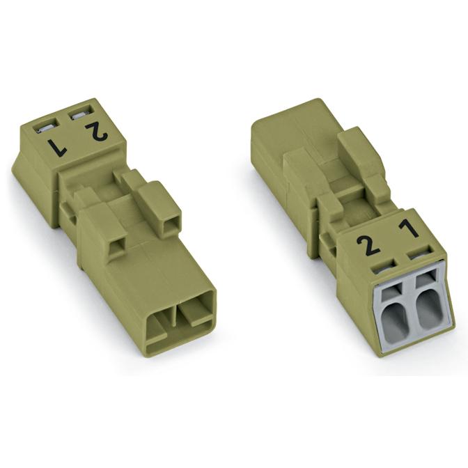 50x Wago NetzSteckverbinder WINSTA, Elektronikkabel + Stecker, Grün