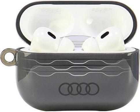 Produktbild Audi IML Geometric Pattern AirPods Pro 2 cover szary/gray AU-IMLAPP2-A6/D3-GY (Kopfhörer Hülle)