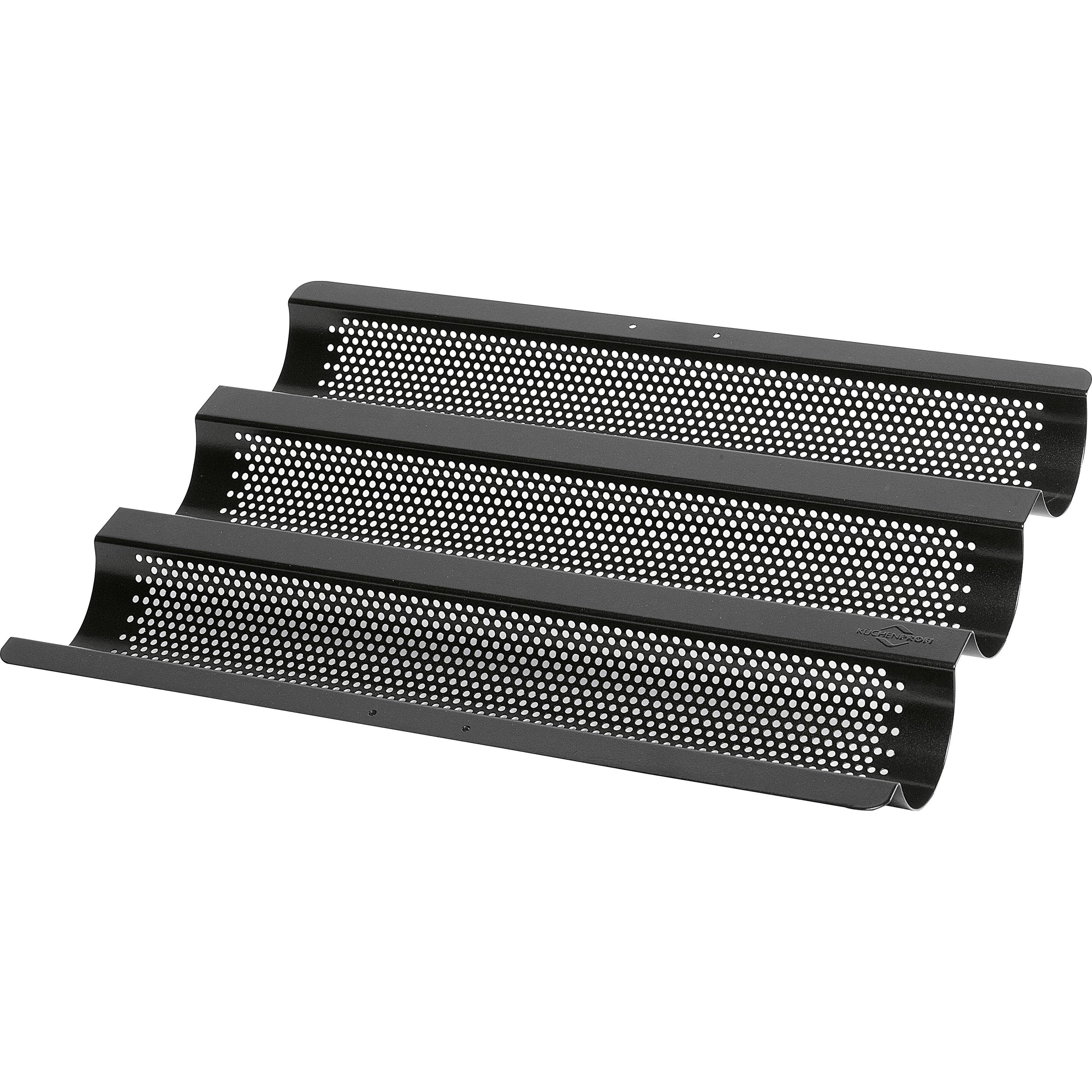 Küchenprofi Baguetteblech, Backform, Schwarz