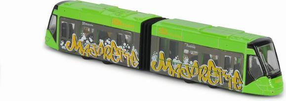 Actual product image Majorette Man City Bus and Siemens Avenio Tram
