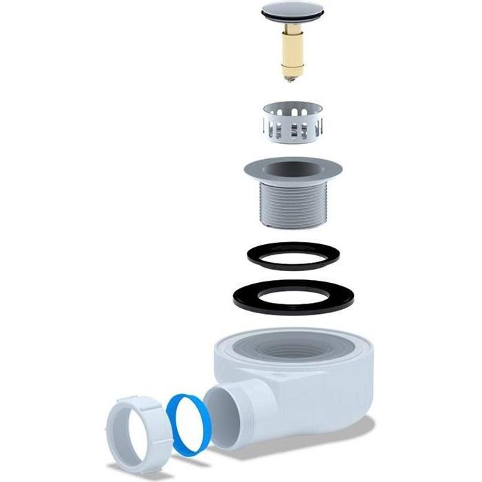 Thumbnail - Ani Plast, Siphon, SIPHON SHOWER E450CLSEU 1 1/2X50 H53 CLI (1 1/2“)