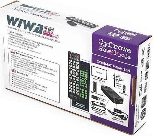 Immagine prodotto Wiwa Sintonizzatore Dvbtt2 H265 Mini LED (DVB-T2, DVB-T/T2)