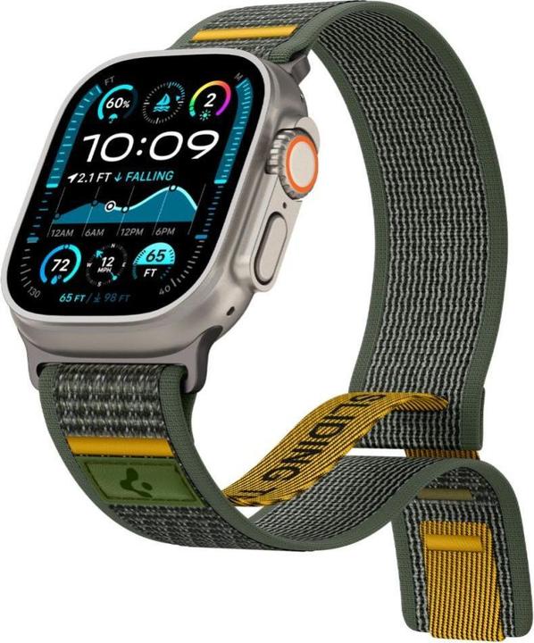 Produktbild Spigen Athlex Air Strap für Apple Watch 44 / 45 / 46 / 49 mm - Grün (Nylon)