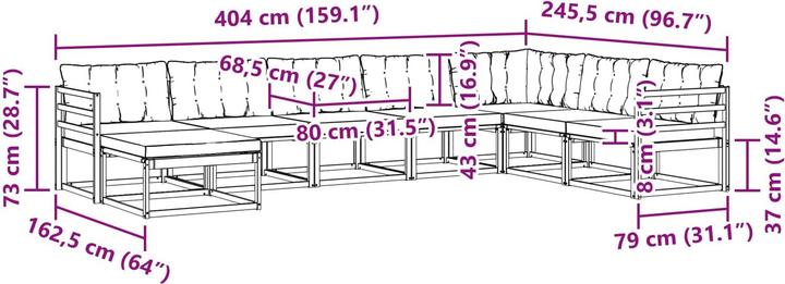 Produktbild vidaXL Sofa Set