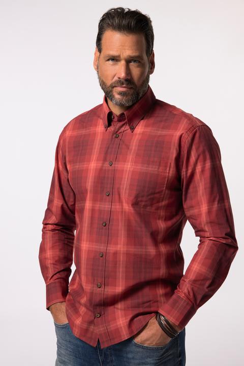 Produktbild JP1880 JP 1880 Karohemd, Langarm, Buttondown-Kragen, Modern Fit (6XL)