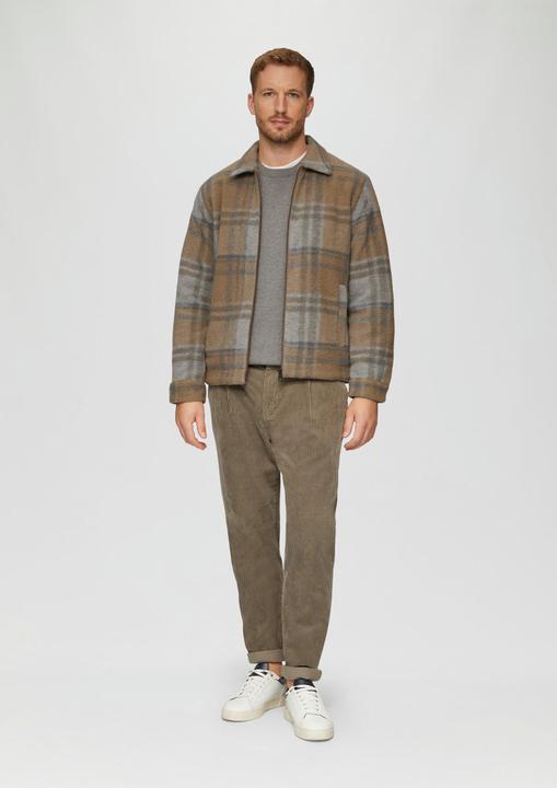 Produktbild S.Oliver Outdoor-Jacke Karierte Hemdjacke aus Wollmix (L)
