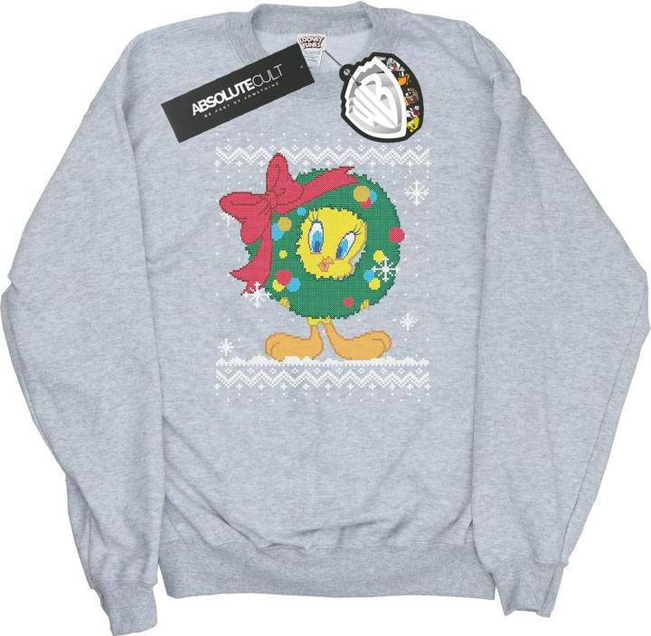 Produktbild Looney Tunes Tweety Pie Christmas Fair Isle Sweatshirt (S)