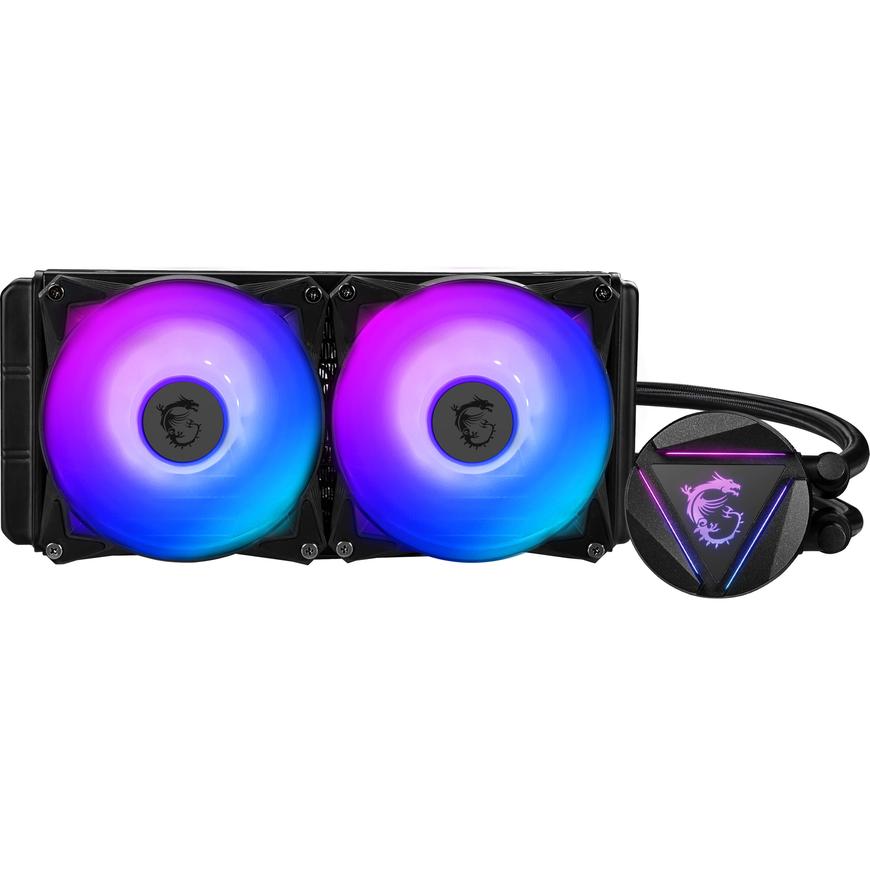 Thumbnail - MSI WAK MAG CoreLiquid 280R V2, CPU Wasserkühler, Schwarz