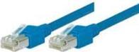 Actual product image Tecline Daetwyler patch cable S/UTP, Cat 5e, blue, 1.0 m highly flexible, with Hirose connectors TM11 (S/UTP, CAT5e, 1 m)