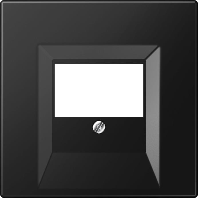 Actual product image JUNG Solid plate TAE 3f LS sw glz Schraubbef LS969TSWM