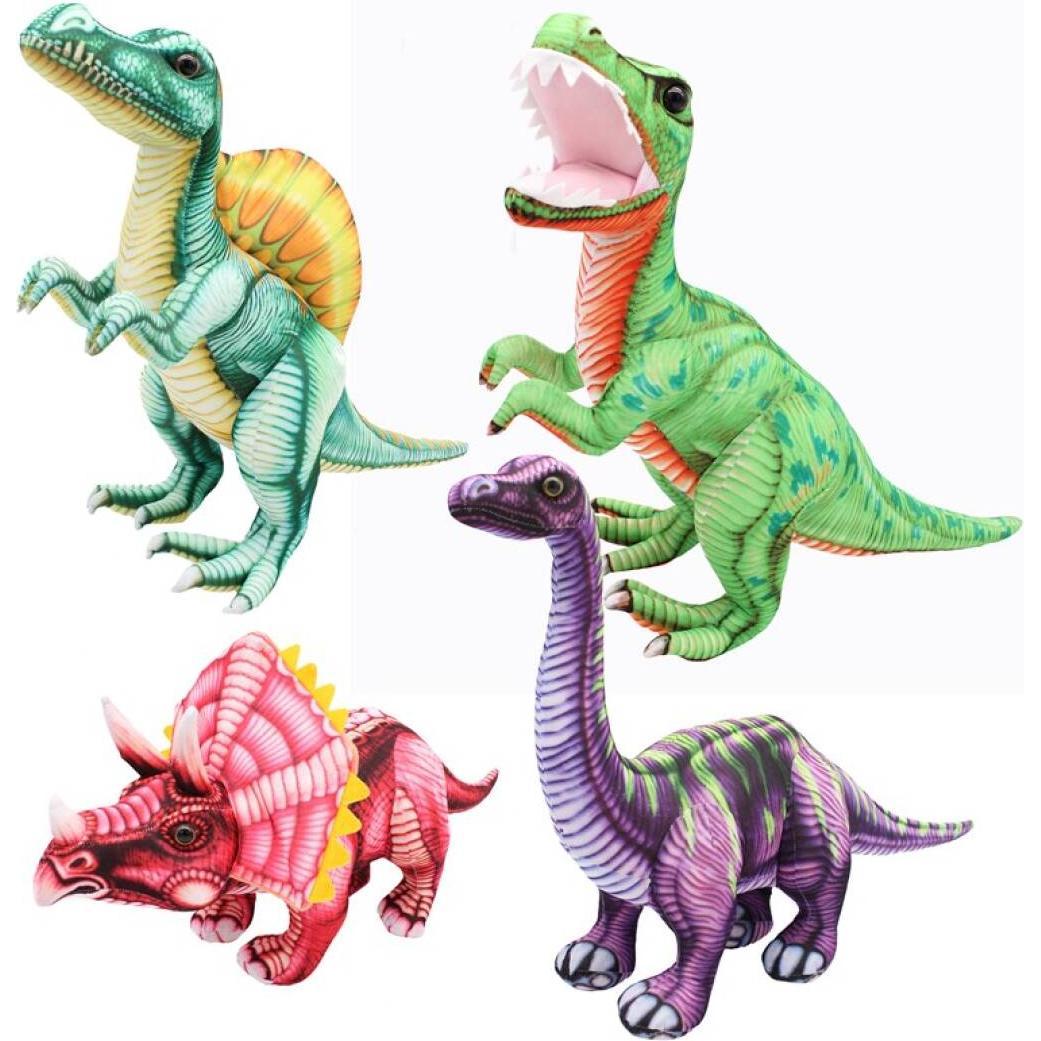 Tinisu 4 Dinosaurier Kuscheltiere - 20cm weiches PlÃ¼schtier Stofftier Dino (20 cm)