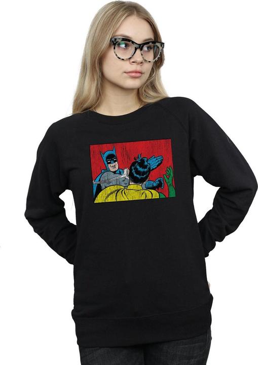 Actual product image Womens/Ladies Batman Robin Slap Sweatshirt (L)