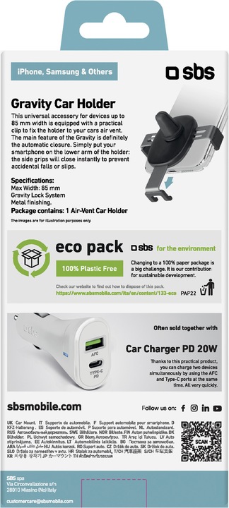 Actual product image SBS Gravity Car Holder
