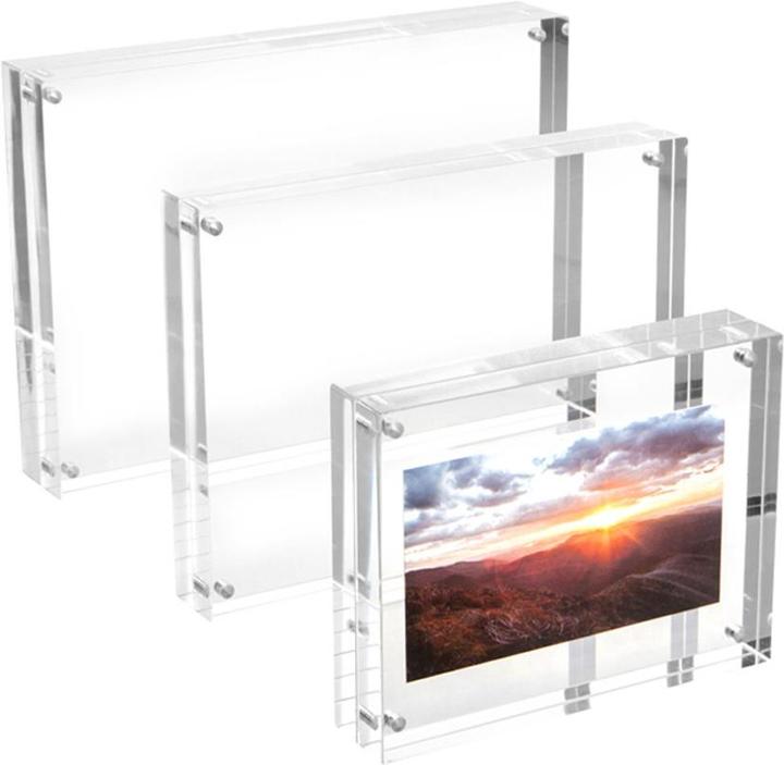 Produktbild Maul Bilderrahmen (B)150 x (T)24 x (H)115 mm, glasklar aus Acryl, im Hoch- oder Querformat nutzbar