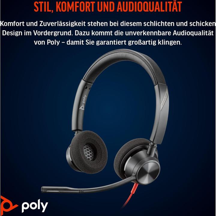 Produktbild Poly Blackwire 3320 Stereo (USB C) (Kabelgebunden, USB-C)