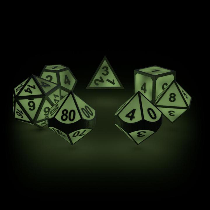 Image du produit Oakie Doakie Dice Jeu de dés de RPG : Druid's Blaze Glow in the Dark (en anglais)