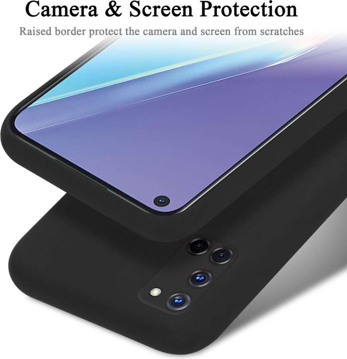 Actual product image Cadorabo Bumper Case for Oppo A92 TPU Liquid Silicone Cover for Oppo A92 (Oppo A92)