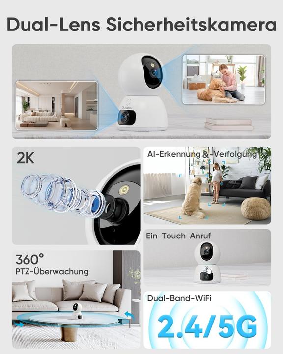 Produktbild Blurams Überwachungskamera Innen (2560 x 1440 Pixels)