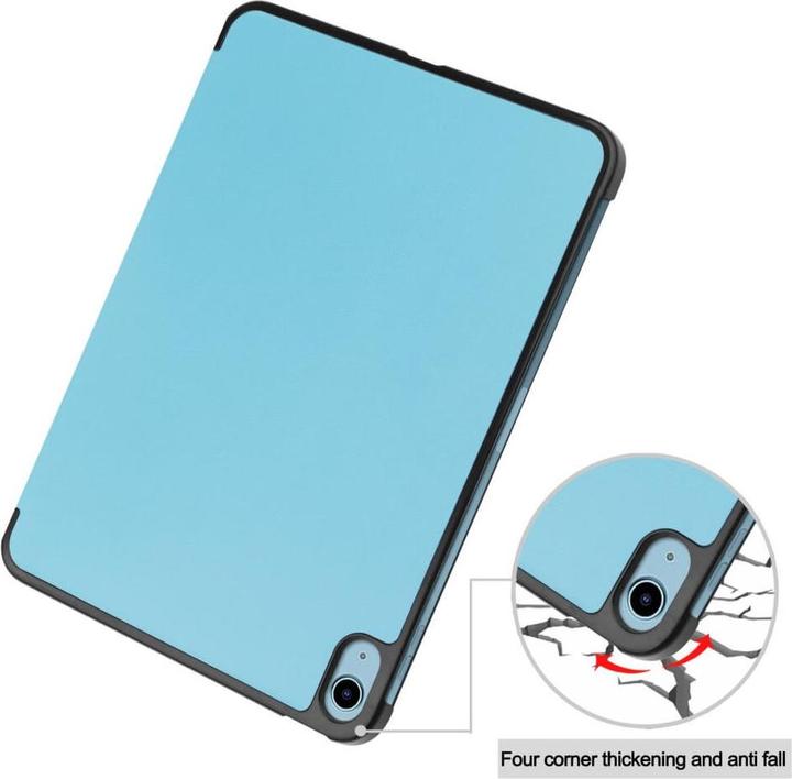 Produktbild Cover-Discount iPad 2022 (10.Gen) - Tri-fold Smart Leder Case hellblau (iPhone 14 Pro)