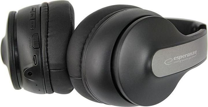 Actual product image Esperanza EH240 Bluetooth headphones headband black (ANC, 7 h, Wireless)