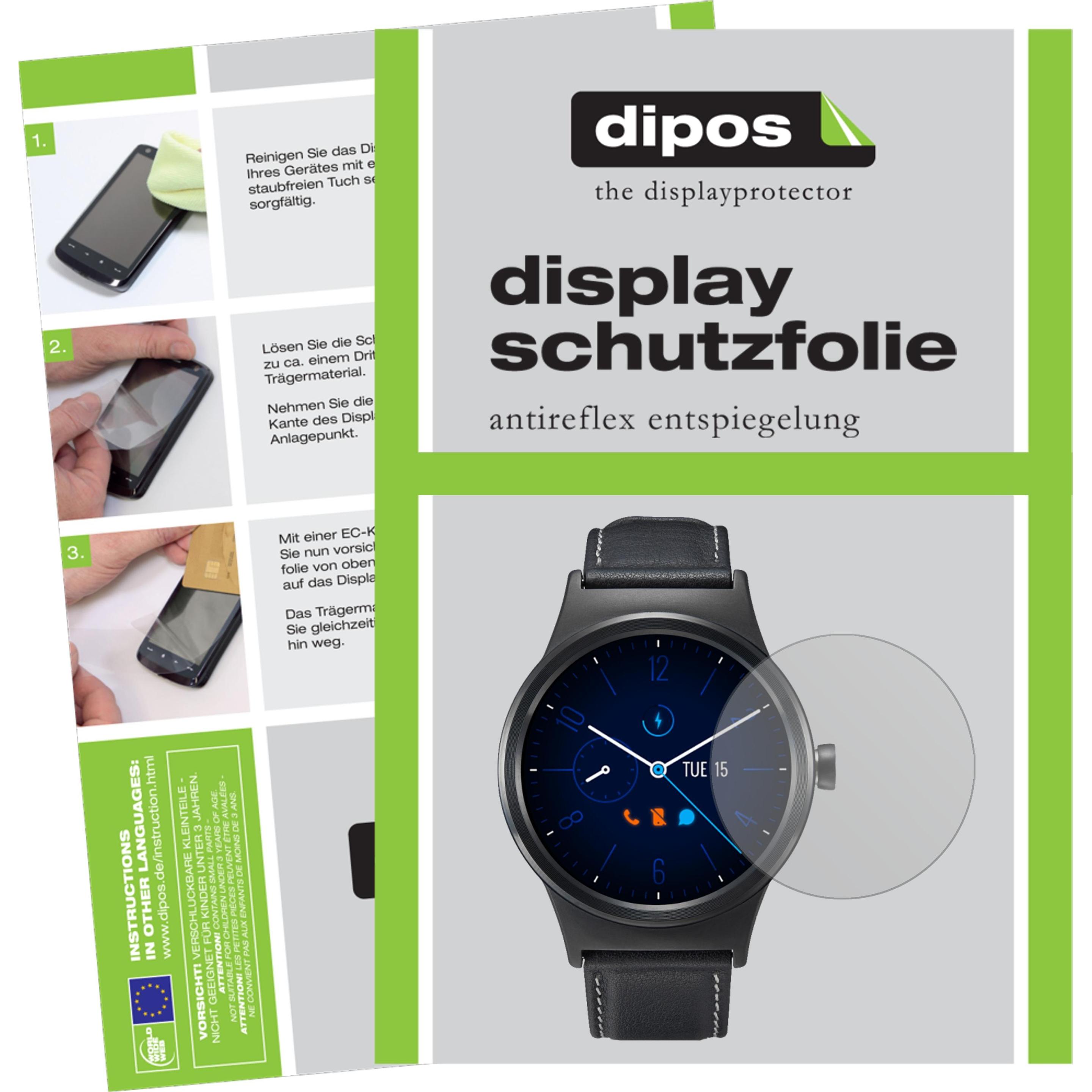 Dipos Displayschutzfolie Antireflex, Smartwatch Schutzfolie, Transparent