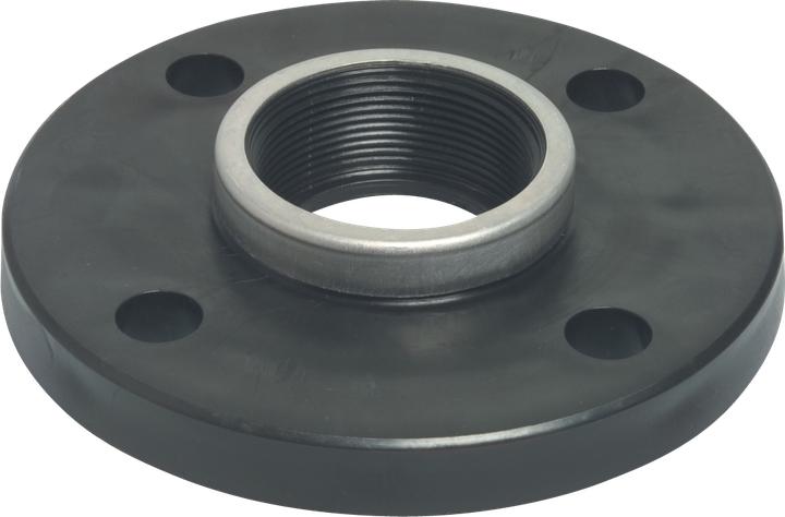 Immagine prodotto Bevo Gewindeflansch PP DN50 x 2" DIN Flansch x Innengewinde 10bar DN50 Schwarz PN10/16 Typ verstärkt