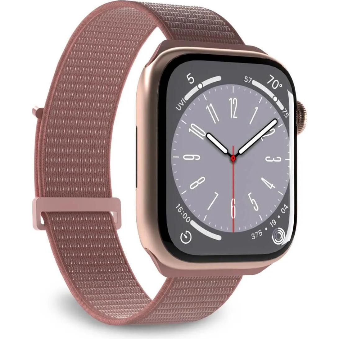 Puro Nylon Sport - Pasek do Apple Watch 38/40/41 mm (Różowy) (38 mm, 40 mm, 41 mm, Nylon, Apple Watch), Uhrenarmband, Ro...