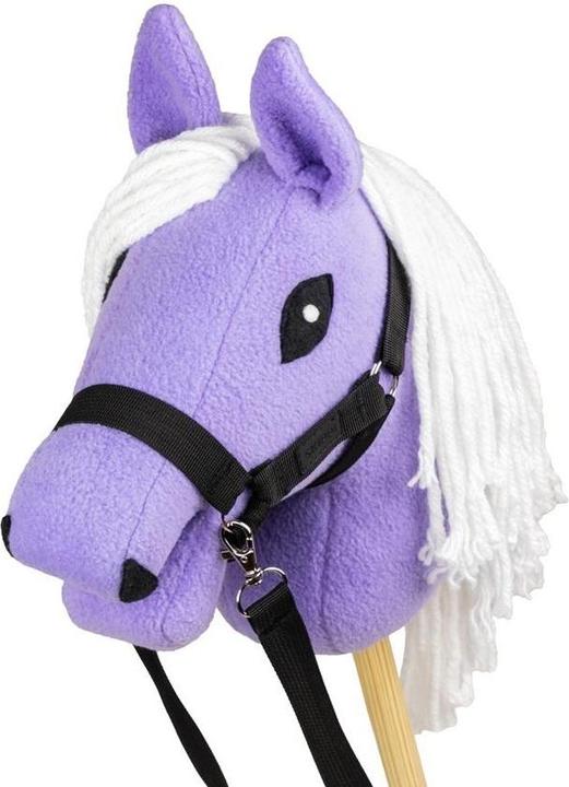 Foster Steckenpferd Skippi. Pferd auf einem Lavendelstab