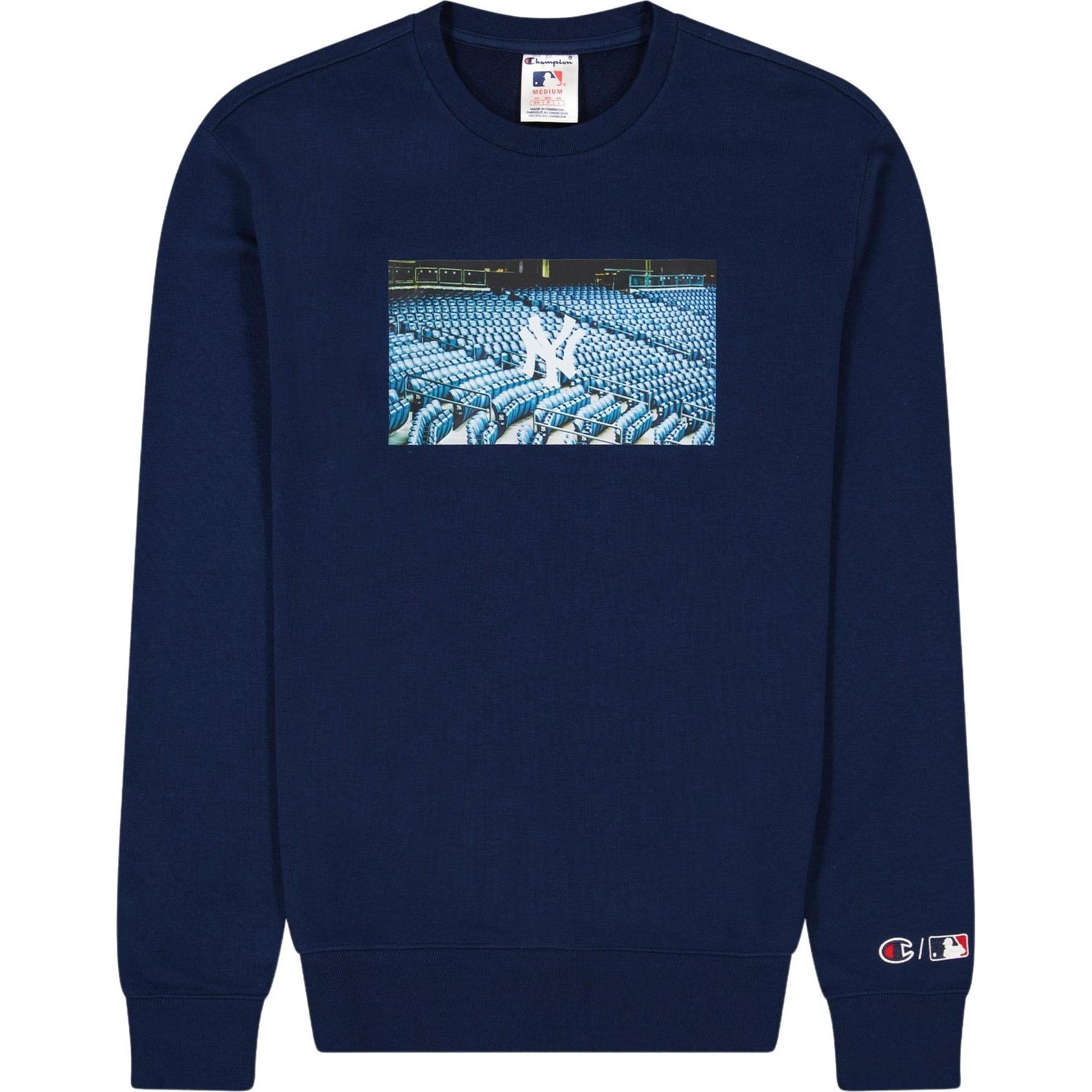 Champion, Herren, Pullover, sweatshirt new york yankees lb, Gelb, (M)