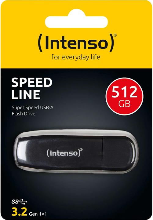 Produktbild Intenso USB-Stick 512GB 3.2 Speed Line silber retail (512 GB, USB-A)