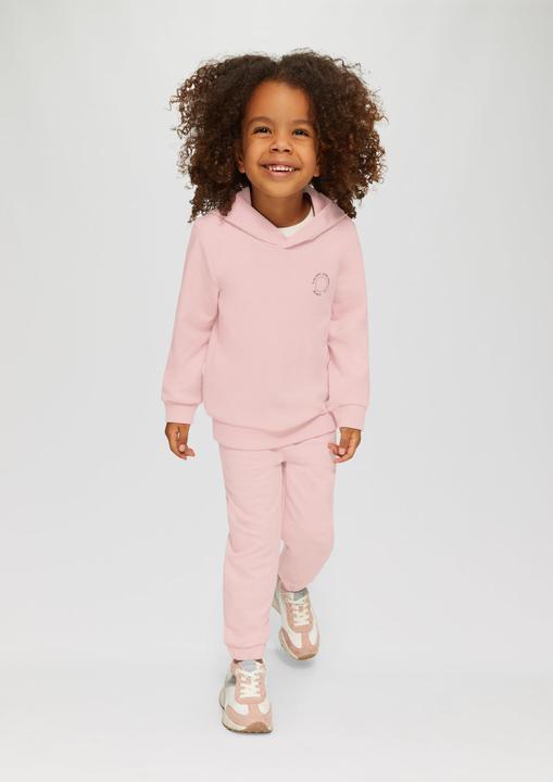 Immagine prodotto S.Oliver Sweatshirt Unisex Kapuzen-Sweatshirt mit Rippbündchen und kleinem Print-Detail (128, 134)