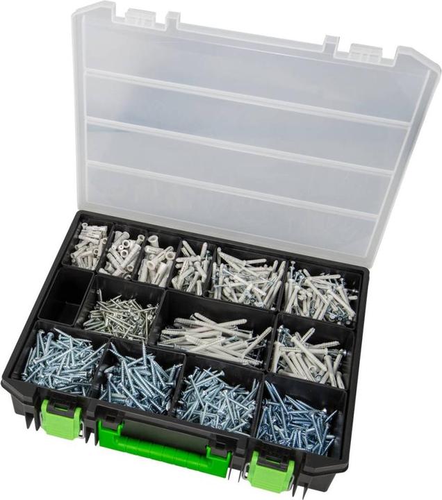 Produktbild Haupa Schrauben/Dübel-Sortiment 90x415x335mm 792821