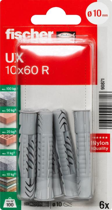 Produktbild Fischer Universaldübel UX 10x60 R K (6 Stk.)