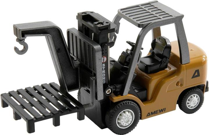 Actual product image Amewi Mini-Gabelstapler aus Metall, mit Anhänger, proportional 8-Kanal 1:64 RTR
