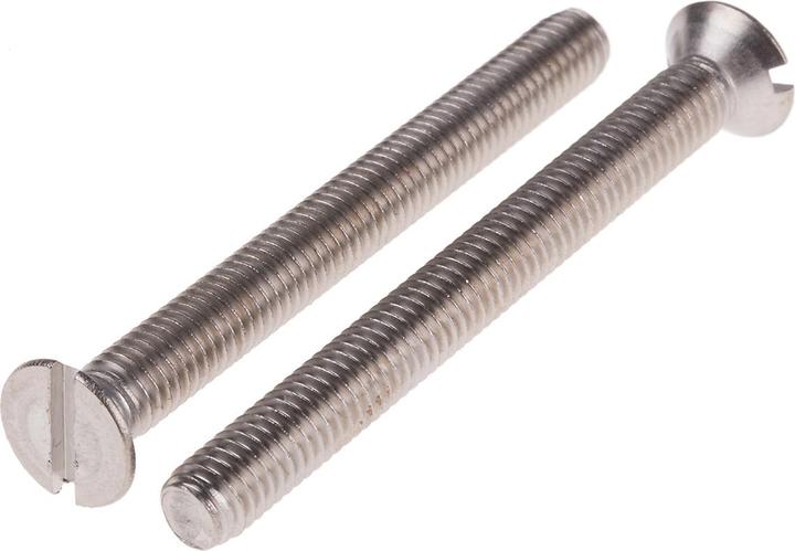 Produktbild RS PRO A2 s/steel slotted csk head screw,M6x60
