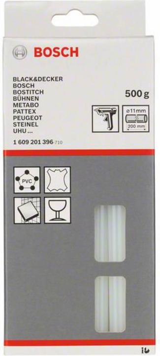 Actual product image Bosch Professional Zubehör Hot-melt adhesive, 11 x 200 mm, 500 g, transparent